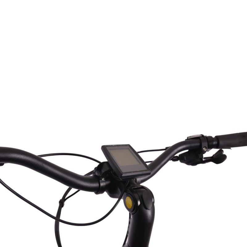 rower elektryczny trekkingowy MBM EREBUS czarny kierownica