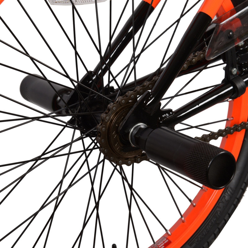 rower BMX INSTINCT 20" pomarańczowy piasta tył