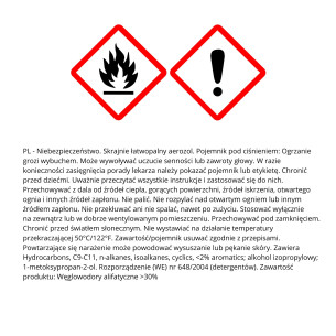 odtłuszczacz do roweru SVITOL, 4474, preparat do odtłuszczania 
 przerzutek, karta środka chemicznego